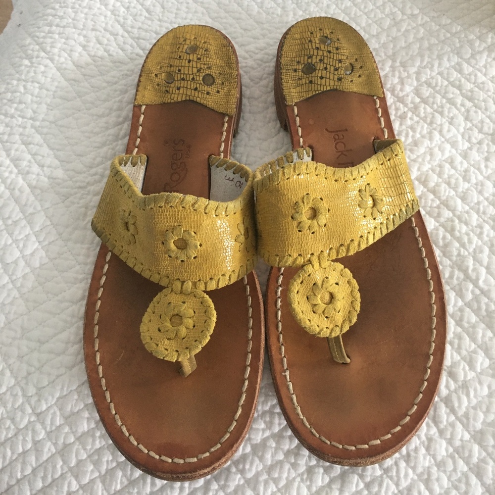 Jack Rogers Navajo Yellow Sandals